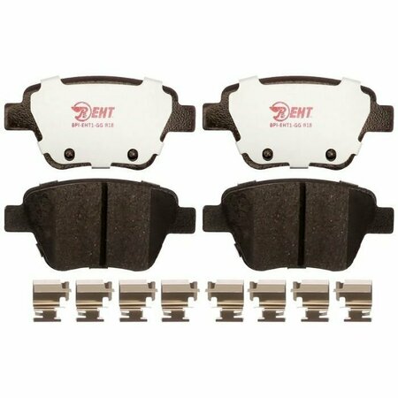 R/M BRAKES BRAKE PADS OEM OE Replacement Hybrid Technology Includes Mounting Hardware EHT1456H